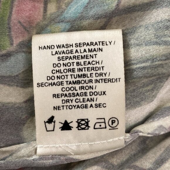 IRO Kali Silk Shirt Dress Womens 6 / 38 Patterned Boho Green Cream Geometric - Picture 5 of 11